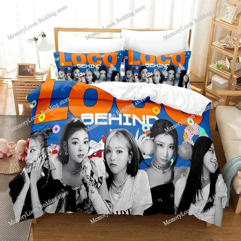 

Fashion Trend Modern Kpop Group ITZY Bedding Set Single/Twin Size Duvet Cover 3D Print Stylish Soft Home Textile Set Luxury Gift