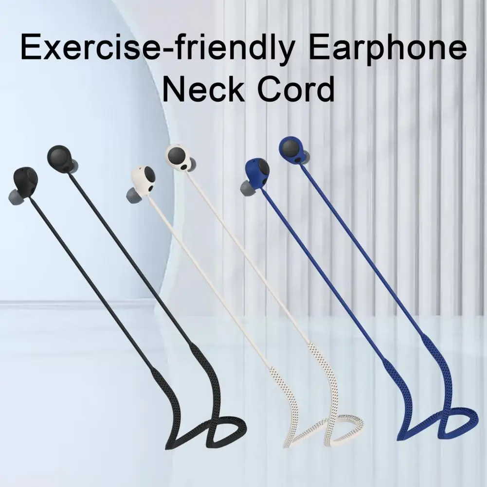 Impermeável Silicone Neck Strap for Wf-c700n, Anti-Lost Rope, Earphones Lanyard, Sports Earphone, seguro, confortável Headphone