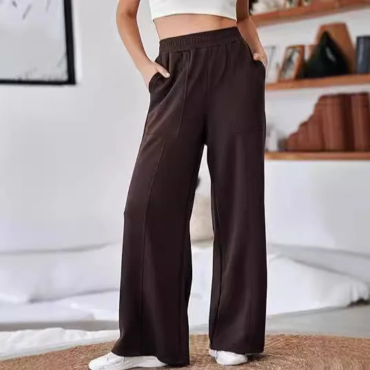 Sweatpants Women Autumn Casual High Waisted Loose Wide Leg Pants Korean Style Clothes Harajuku L