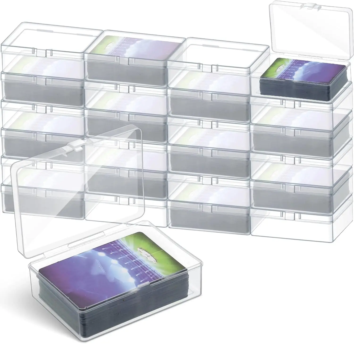 60 Pcs Clear Plasti…