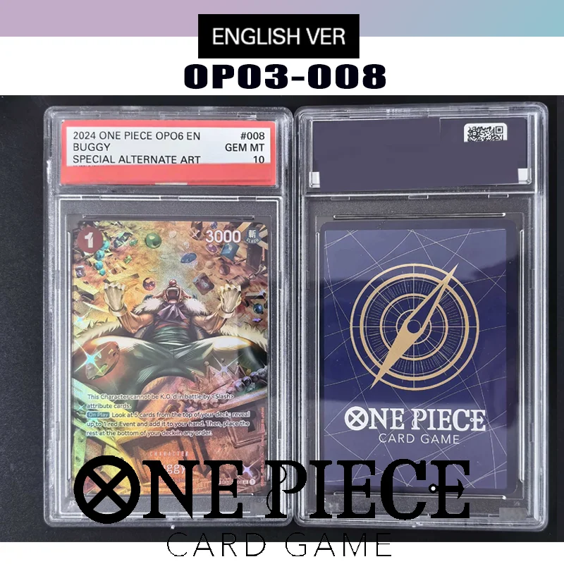 

Diy English Rating Card 2024 One Piece Op06-Wings of The Captain #008 Buggy Special Alternate Art Collection Card