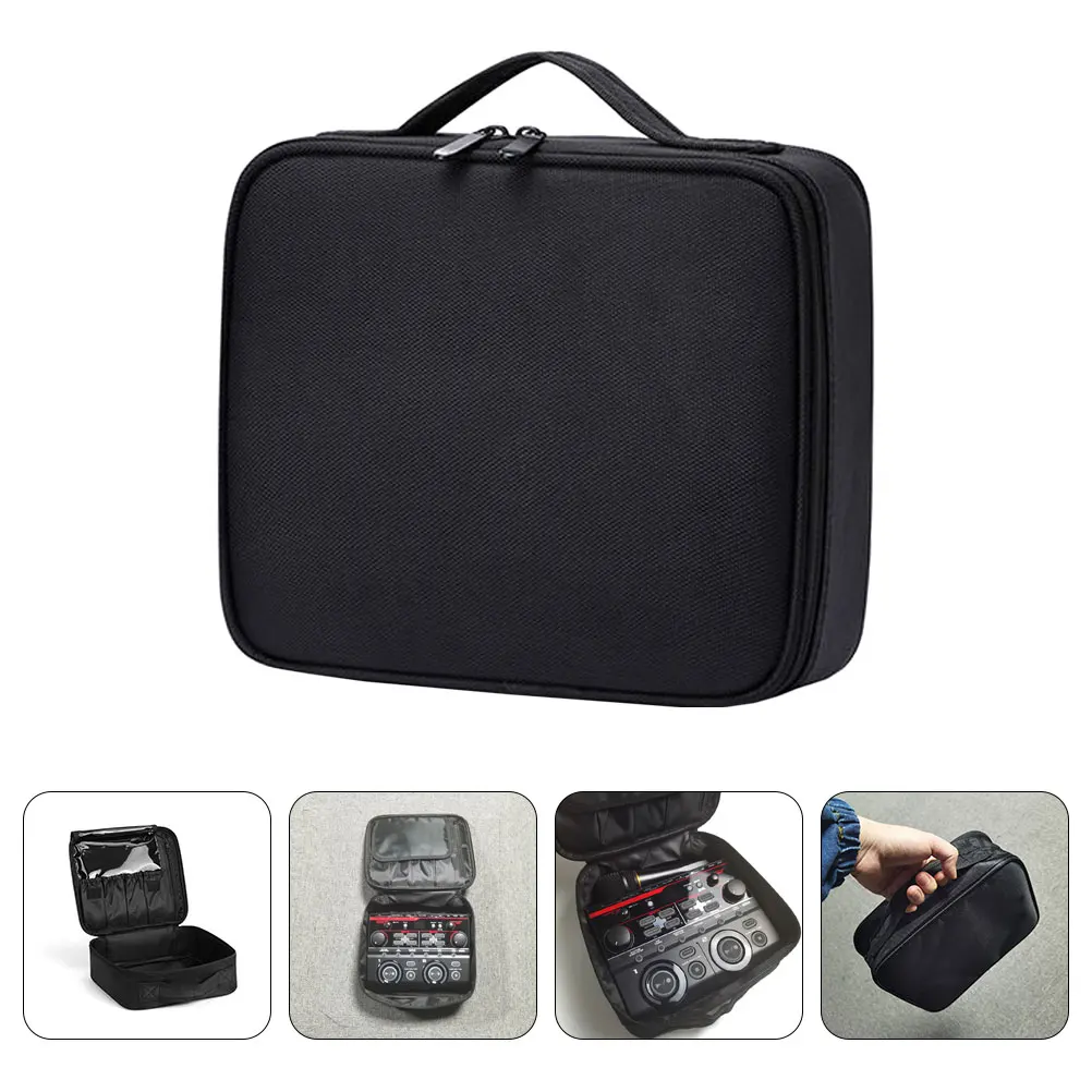 

Portable Audio Effector Bag Shockproof Water Resistant Fabric Storage Pouch Compact Travel Case for Guitar Accessories