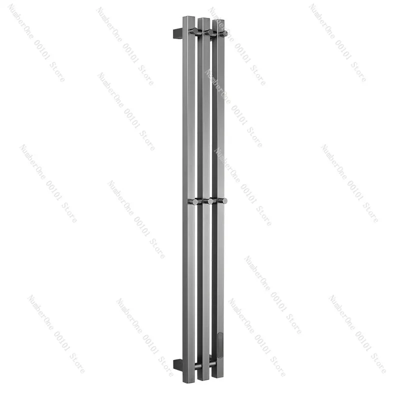 Long Vertical Carbon Fiber Heated Towel Rack Russian Style Floor Standing Electric Warmer Dryer For Bathroom