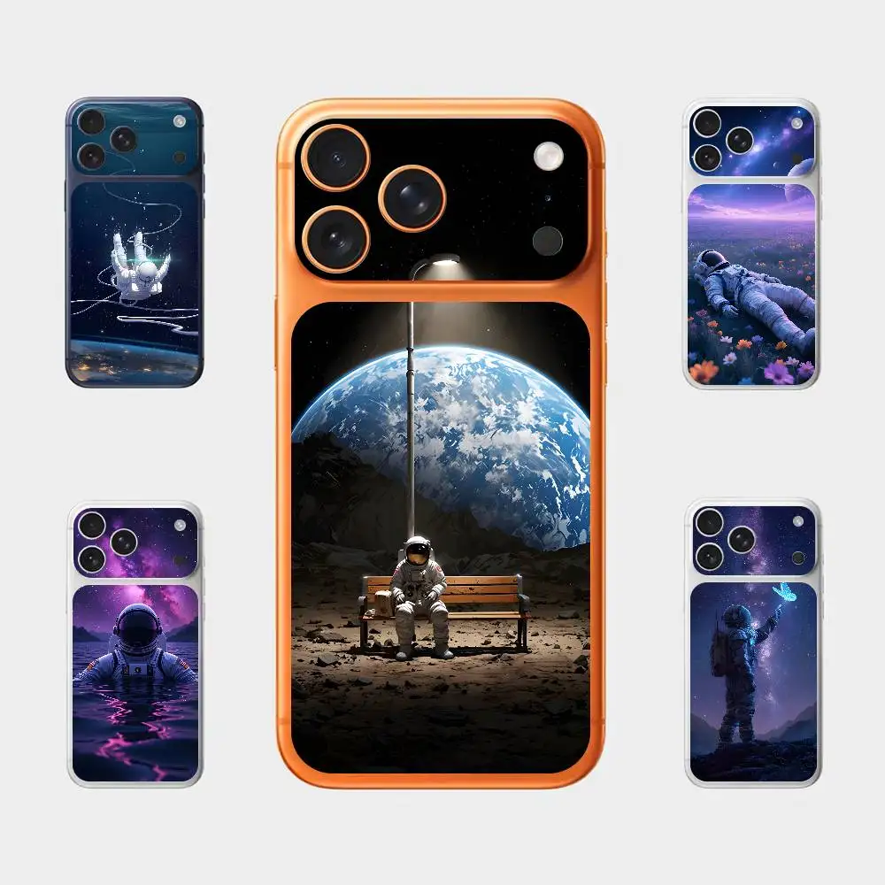 

Magic Astronaut Plain Decal Skin for iPhone17 Pro ProMax Back Film Cover Wrap Anti-scratch Durable Sticker
