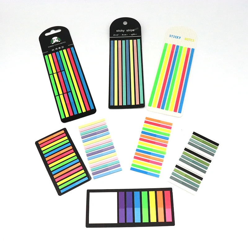 8 Set Stil für Seite Marker Planer Aufkleber Büro Schule Briefpapier Farbe transparent fluor zierende Index Tabs Flaggen Haft notiz