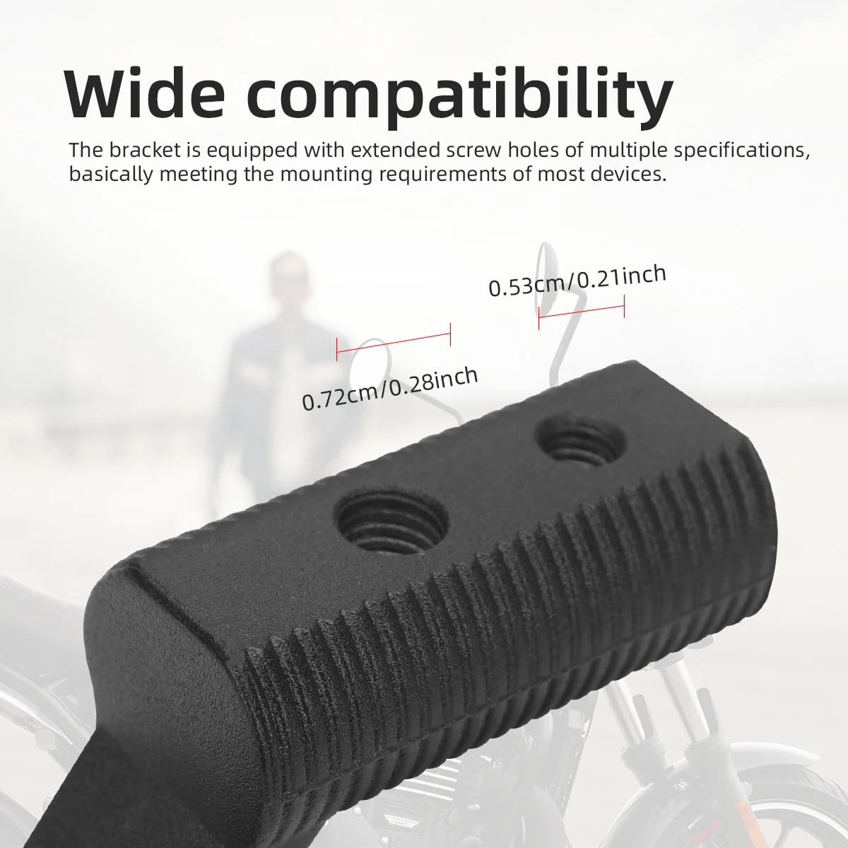 Motorcycle Mirror Extension Bracket Aluminum Alloy Rear View Mirror Riser Mount Adapter M8 M6 Thread For Motorcycle UTV Scooter