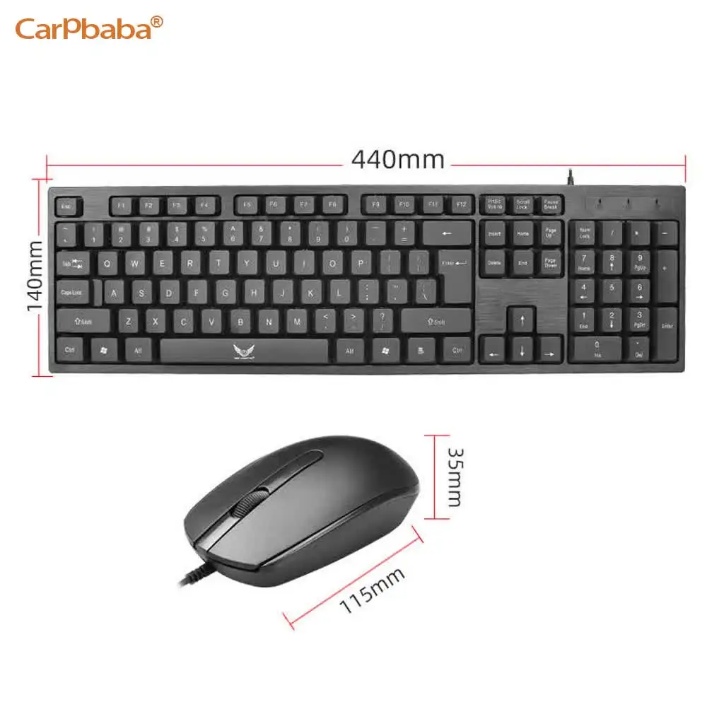 LD801 Wired Keyboard And Mouse Set For Desktop Laptop Business Office Home Gaming USB Keyboard And Mouse Plug and Play