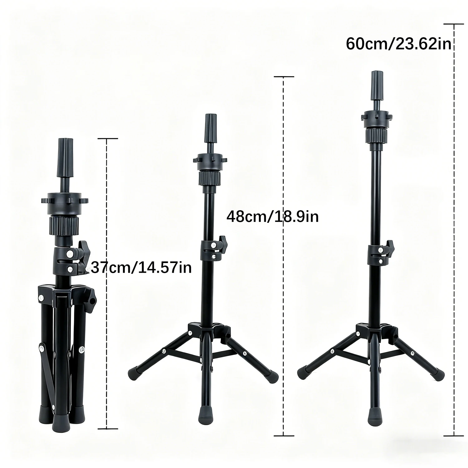 

Wig Stand Tripod Mannequin Head Stand for Mannequin Training Head Holder Hairdressing Clamp Tripod Stand Holder