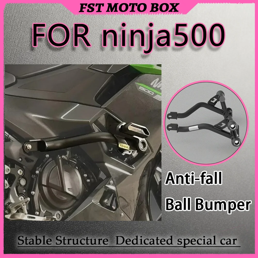 FOR Ninja 500 All-Weather Protective Bundle - Rust-Proof Crash Bar Anti-Knock Bumper Radiator Guard Kit for Motorcycle Safety