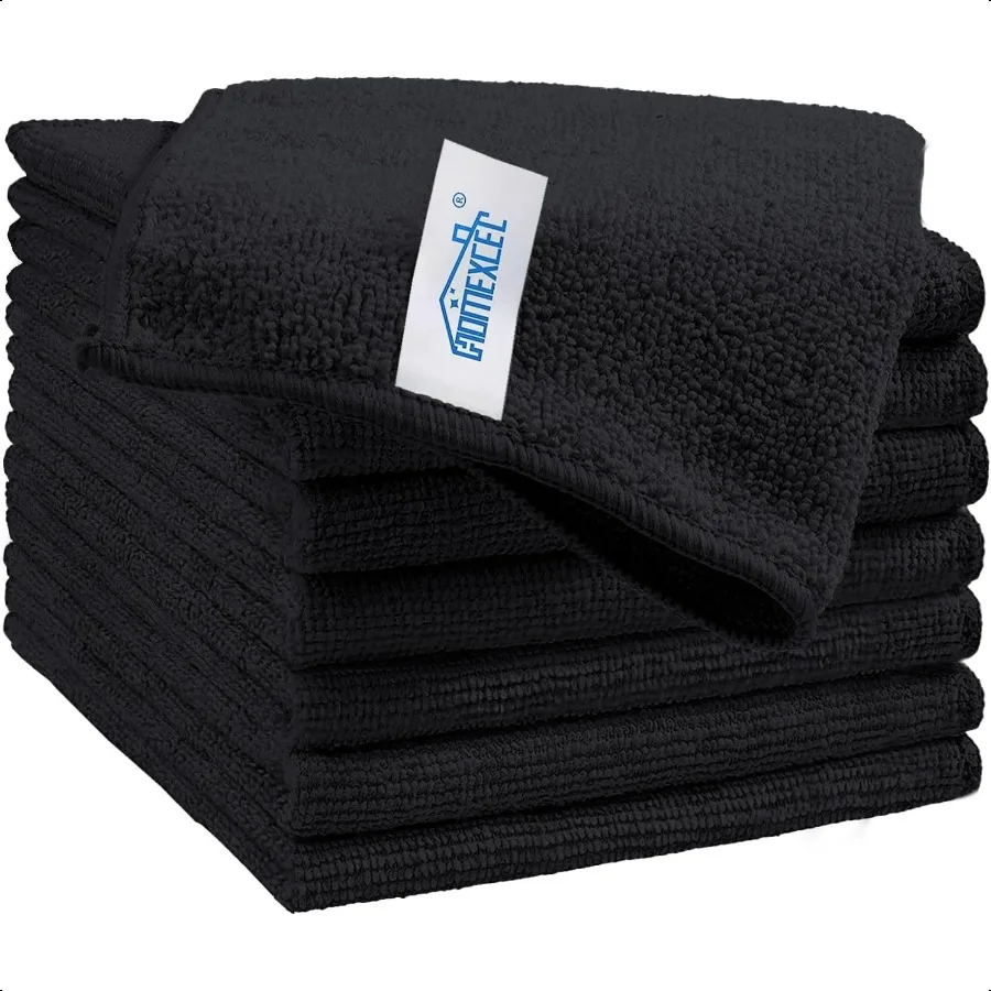 

Microfiber Cleaning Cloth 8 Pack Cleaning Towels 11.5 X11.5 inch