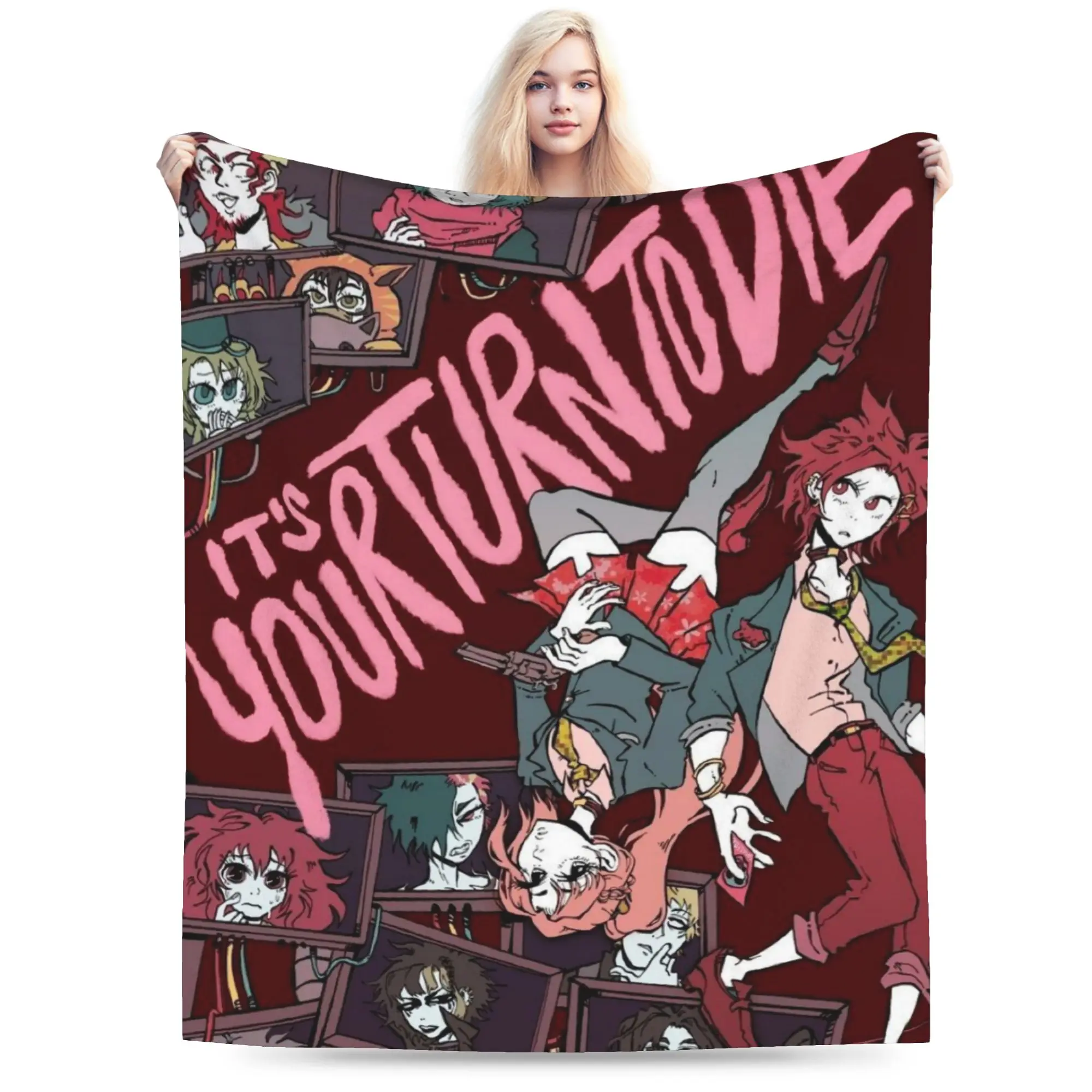 Your Turn to Die Death Game Stuff Blankets Soft Flannel  Throw Blankets Relax Bedding Throws