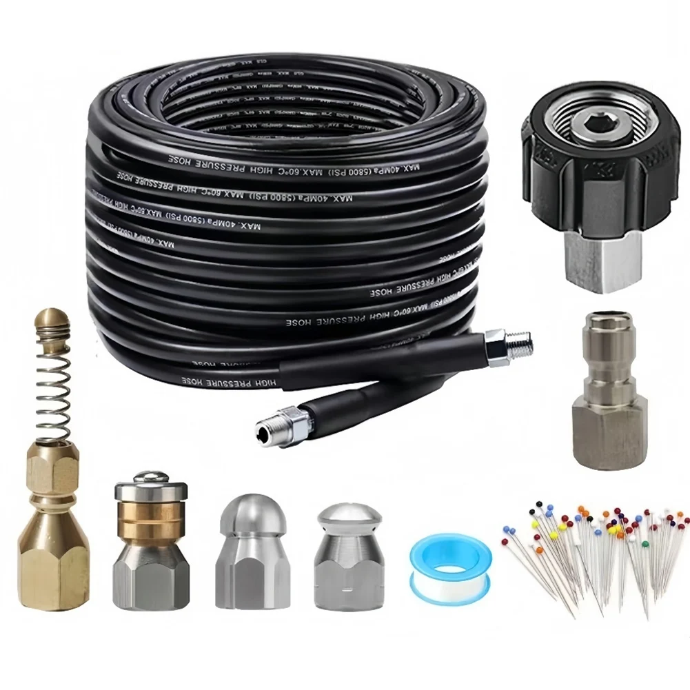 

Flexible Cleaning Hose High-Pressure Hose Professional Cleaning Tasks Space Efficient Storage For KARCHER Pressure Washers