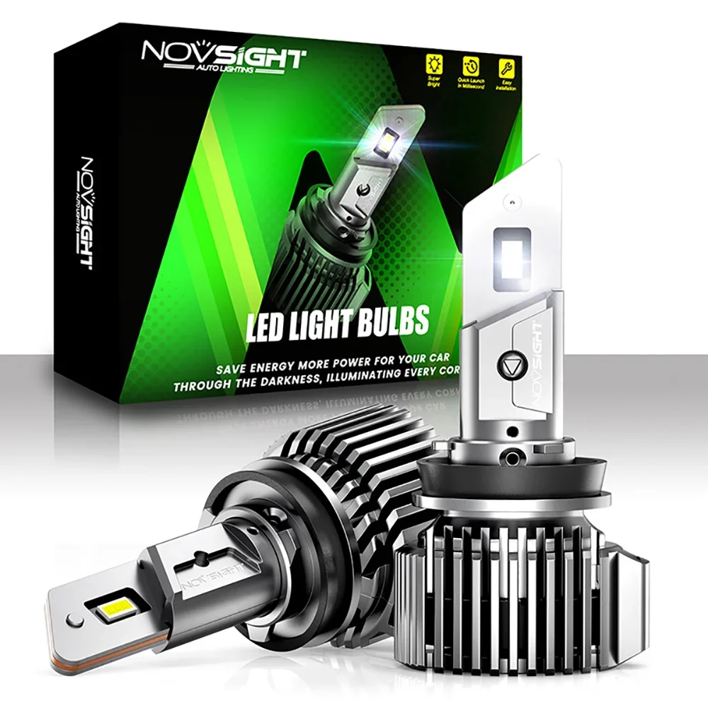 

NOVSIGHT H11 Bulbs Decoder Car Headlight H7 HB3 9005 9006 HB4 H4 H8 H9 H13 100W 20000LM 6500K LED Headlamp Auto Accessories