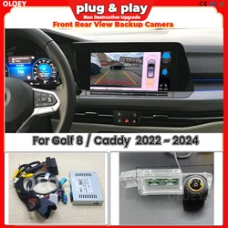 HD Reverse Camera For Volkswagen VW Golf 8 / Caddy 2022-2024 Original Screen Update Front Rear View Camera No Need Programming