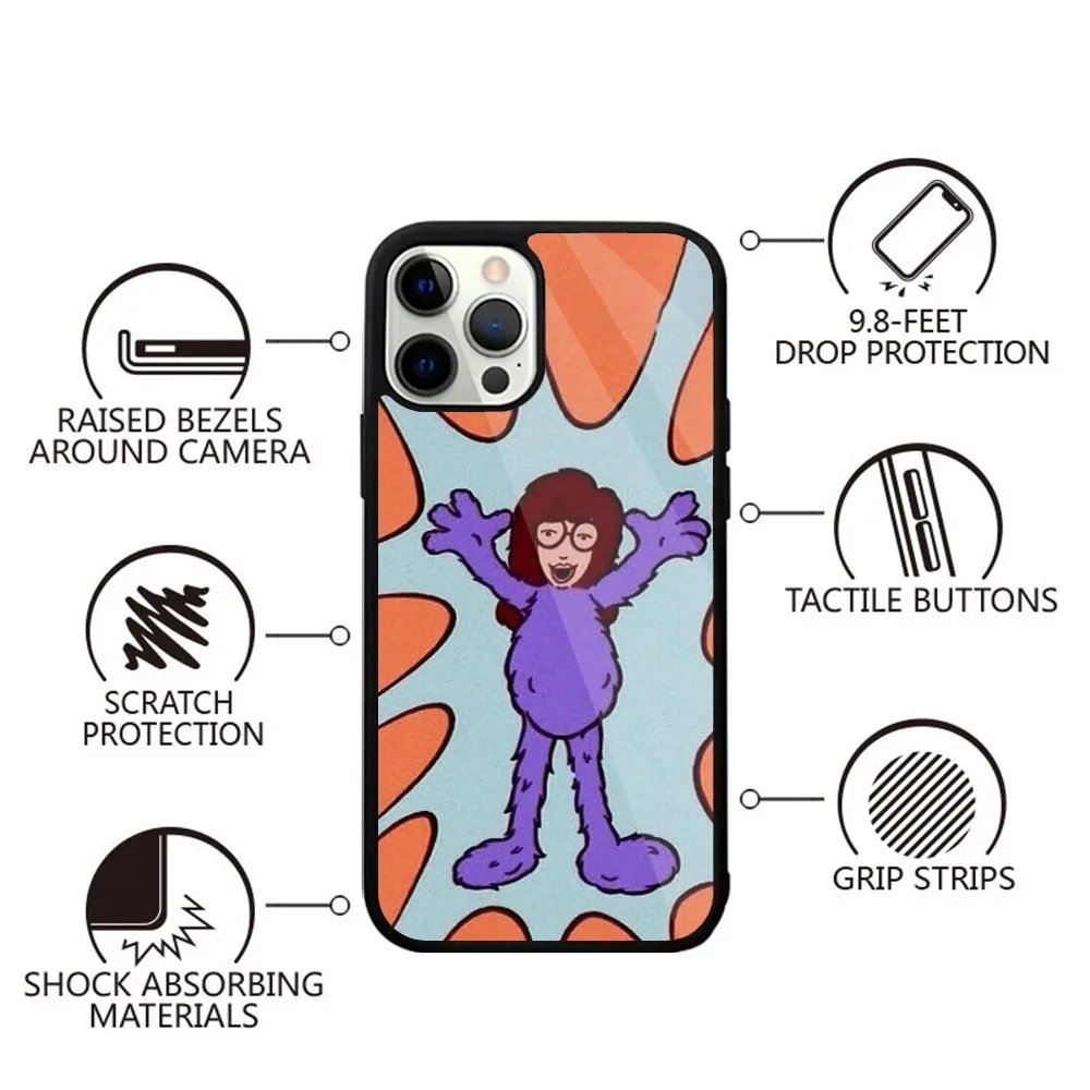 TV Cartoon D-Daria Phone Case For iPhone 15,14,13,12,11,Plus,Pro,Max Mini Magsafe Magnetic Wireless Charging