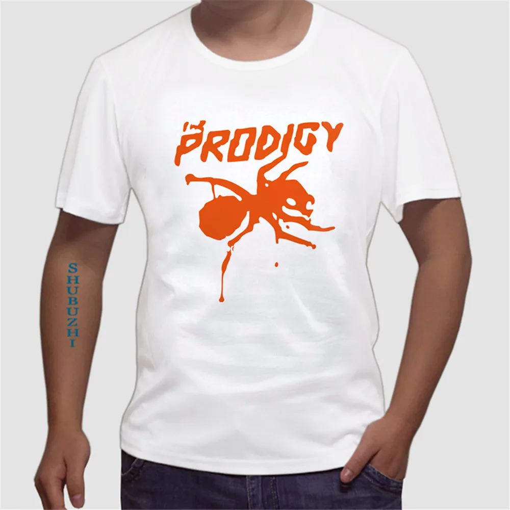 The Prodigy Yellow Logo Men T-Shirt DJ Punk Techno Dance Rave Big Beat Rock Sz Style Short Sleeve T Shirt euro size