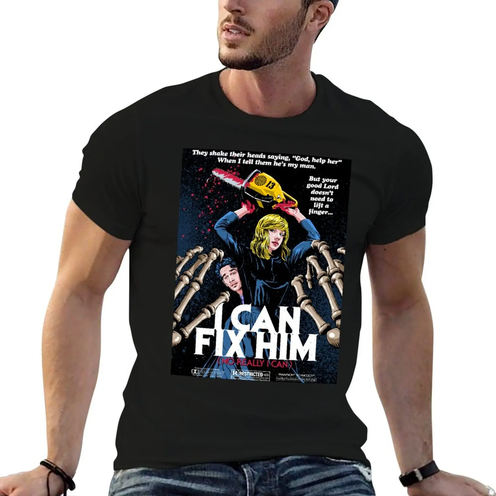 

Fix Him T-Shirt man t shirt cotton high quality man t shirts for men anime tshirt T-Shirt