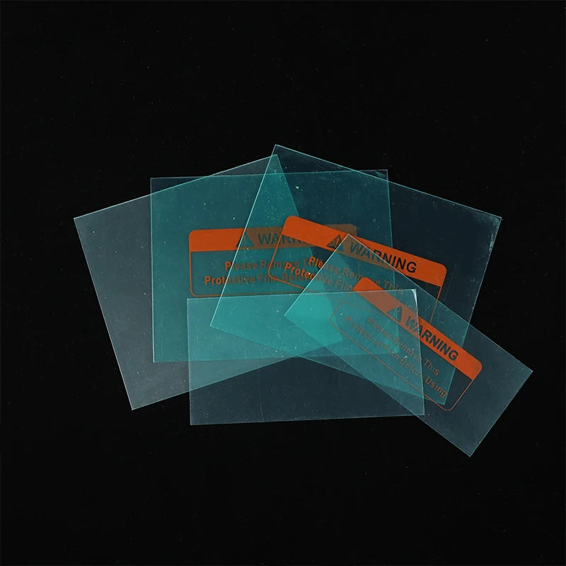 (.) 5Pcs/Set Protective Plastic Plate(PC) Cover Auto Darkening Welding Mask Welding protection Glass Filter Replacement