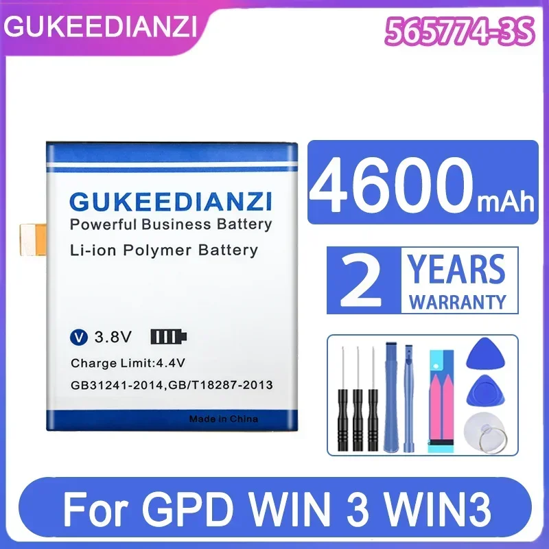 

For GPD WIN 3 WIN3, 565774-3S, 4600mAh Laptop Battery