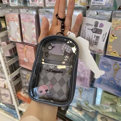 Sanrio Cinnamoroll Kuromi Anime Kawaii Fashion Storage Handbag Pendant Cute Cartoon My Melody Pvc Bag Y2k Gifts for Girls