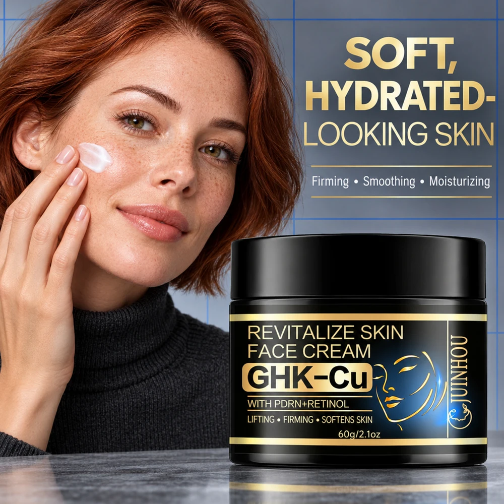 JUINHOU Face Cream GHK-Cu PDRN Moisturizer Soothes Skin Smooth Texture Hydrating Facial Cream Daily Skin Care & All Skin Types