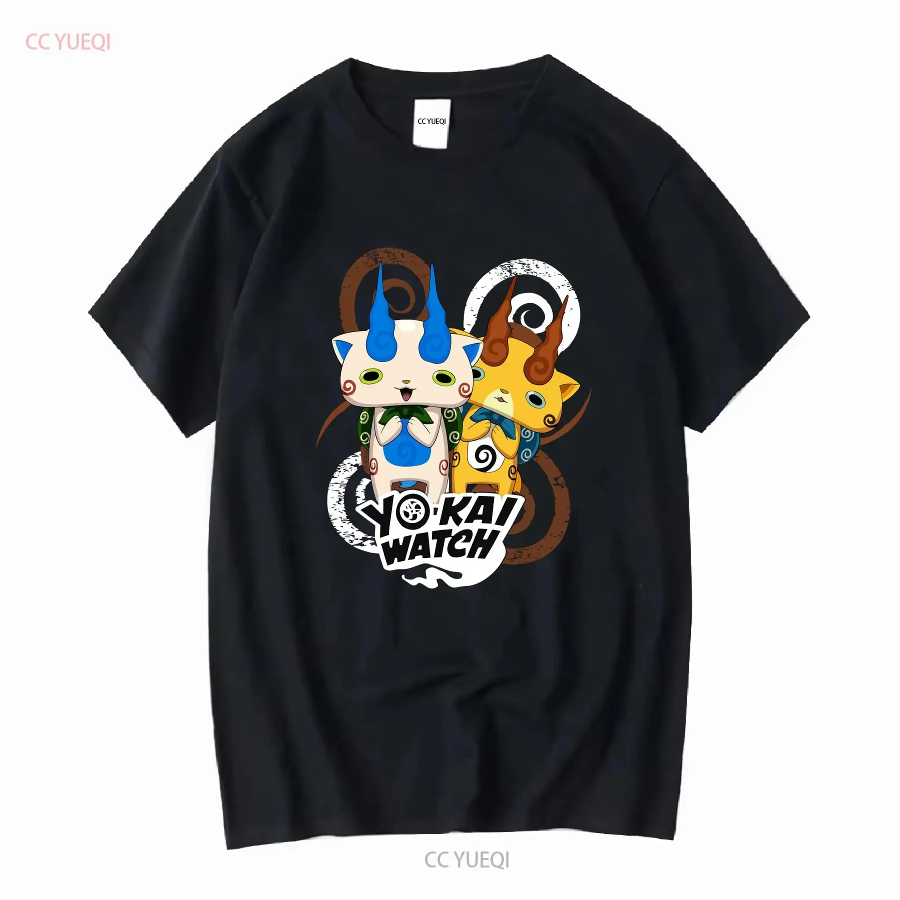 Yo Kai YoKai Watch KOMASAN AND KOMAJIRO KOMA BROTHERS T Shirt NWT Official vintage Washed Unisex homme designer clothes Casual