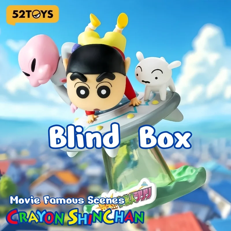 

52TOYS Crayon Shin Chan Movie Famous Scenes Figure Blind Box Surprise Anime Toys Childhood Memory Trendy Plaything Girl Gift
