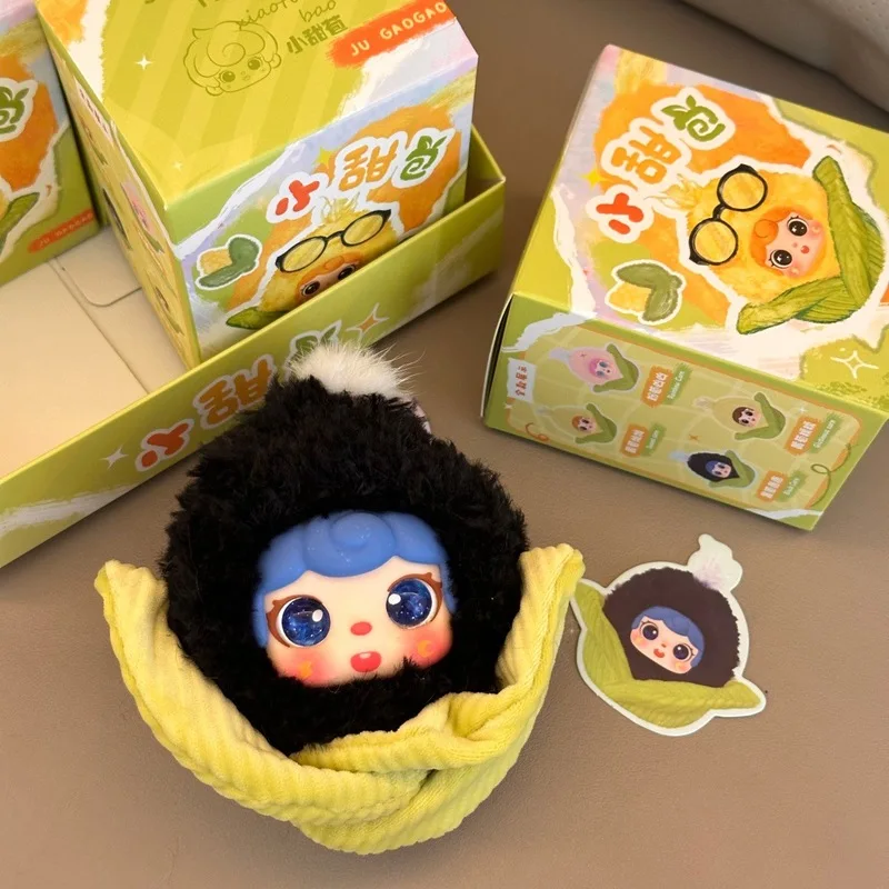 Plush Corn Doll Keychain Cute Cartoon Bag Hanging Ornament Creative Collectible Pendant Accessory view 4