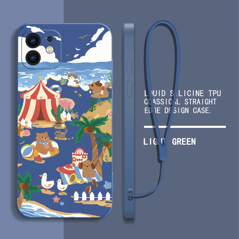 Picnic Beach Case For OPPO Realme 11 10 9 9i 8 8i 7 7i 6 Pro Plus C31 C35 C1 C11 C12 C15 C20 C21Y C25 C25S Cover