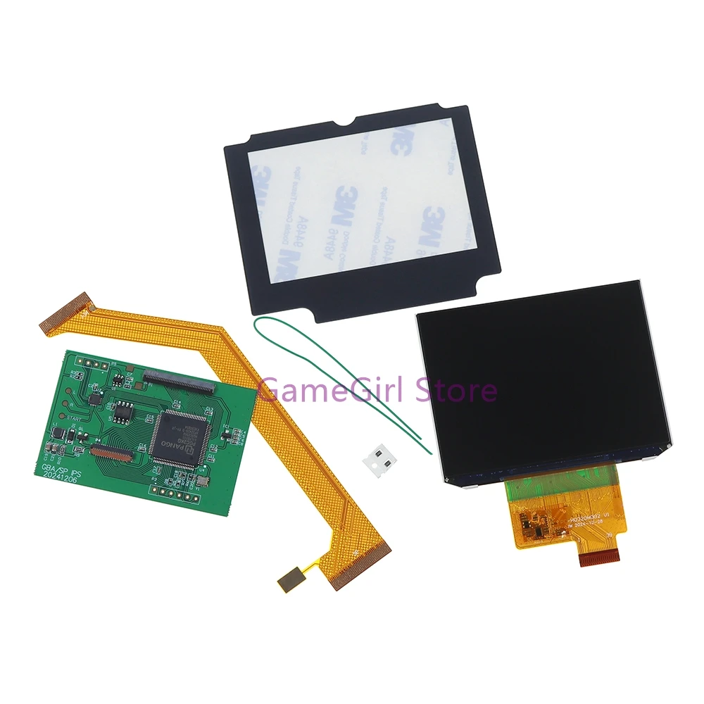 

1 комплект для GBA SP V4, 3,0-дюймовый ЖК-экран IPS с подсветкой, комплект для модификации яркости экрана для GameBoy Advance SP V4.0