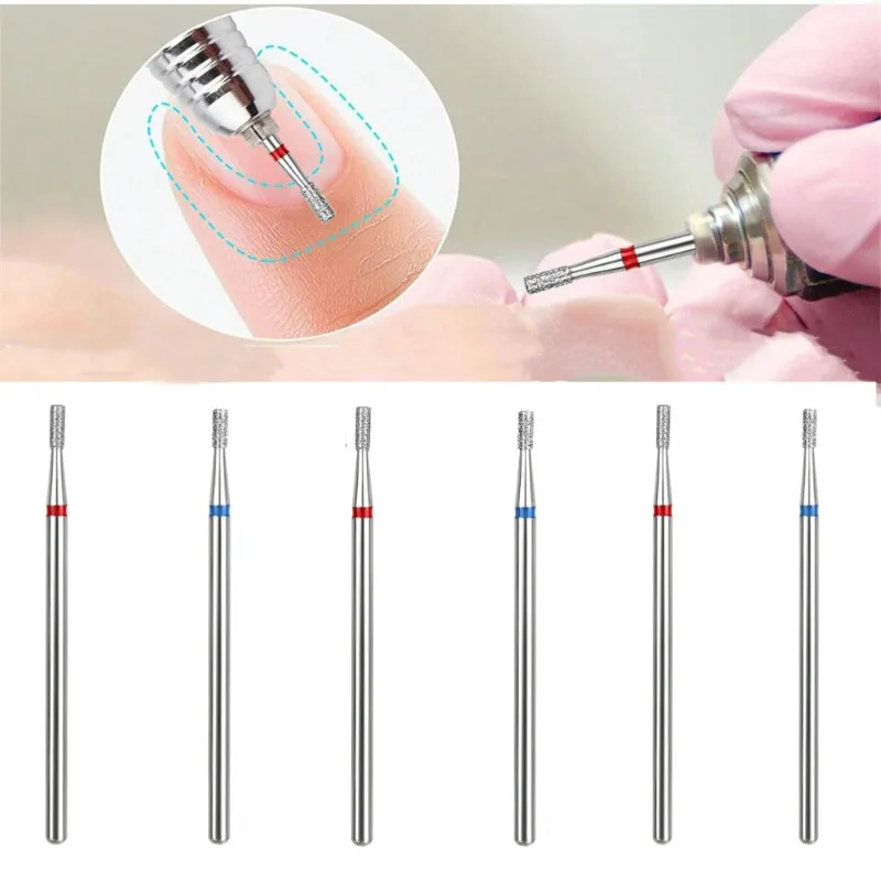 네일 드릴 비트 머신 페디큐어 발 큐티클 청소 도구, 파일 그라인딩 헤드 접착제 오버플로 제거 네일 드릴 큐티클