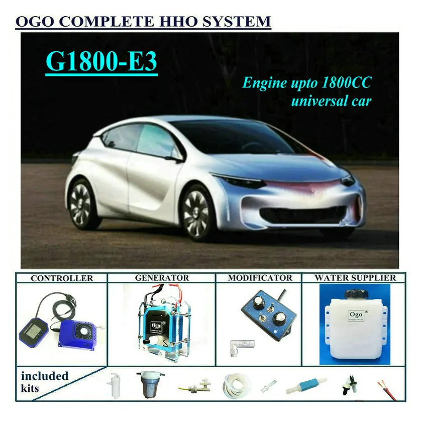 OGO Complete HHO system G1800-E3 Smart PWM MAP/MAF UPTO 1800CC