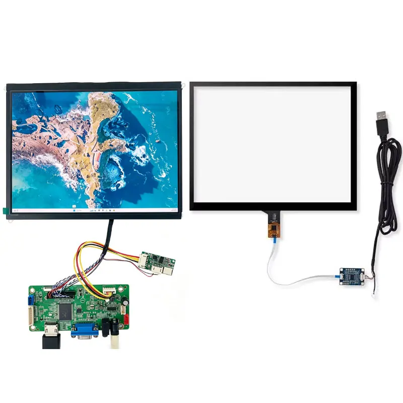 Touchscreen 9.7 Inch LP097QX1 SPA1 SPAV SPC1 2048x1536 EDP Signal 4 Lanes 51 Pins LCD Display Panel with LVDS Driver Board