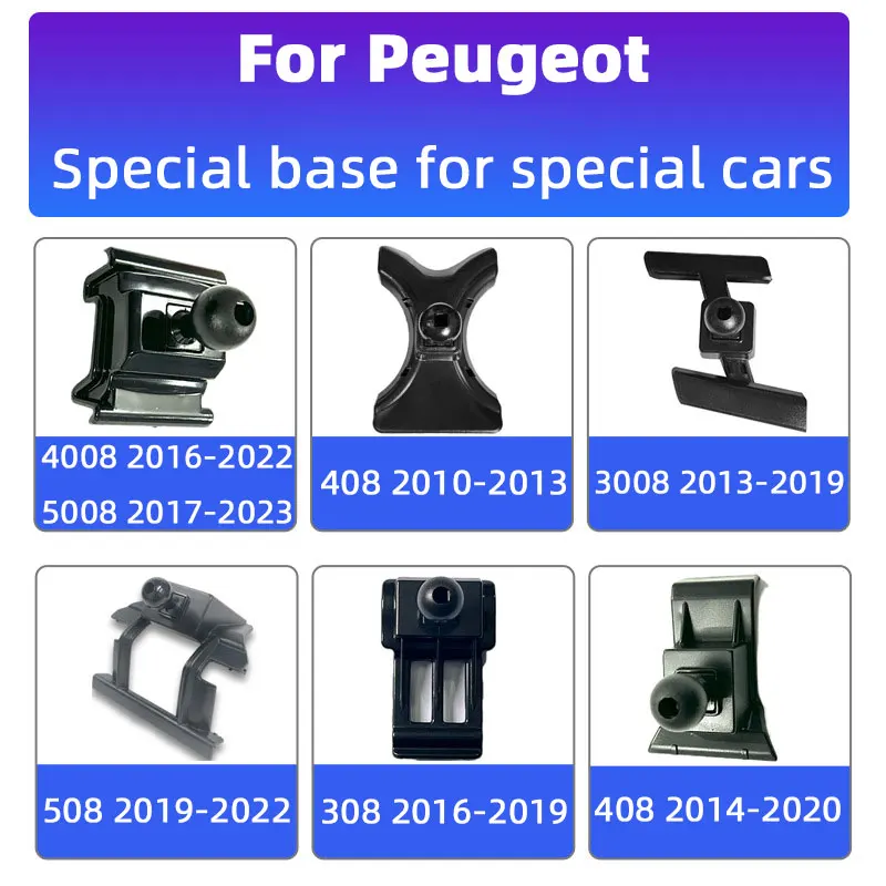 

Car Mobile Phone Holder Fixed GPS Navigation Mount Dedicated Bracket Base For Peugeot 408 3008 4008 308 5008 508 Car Accessories