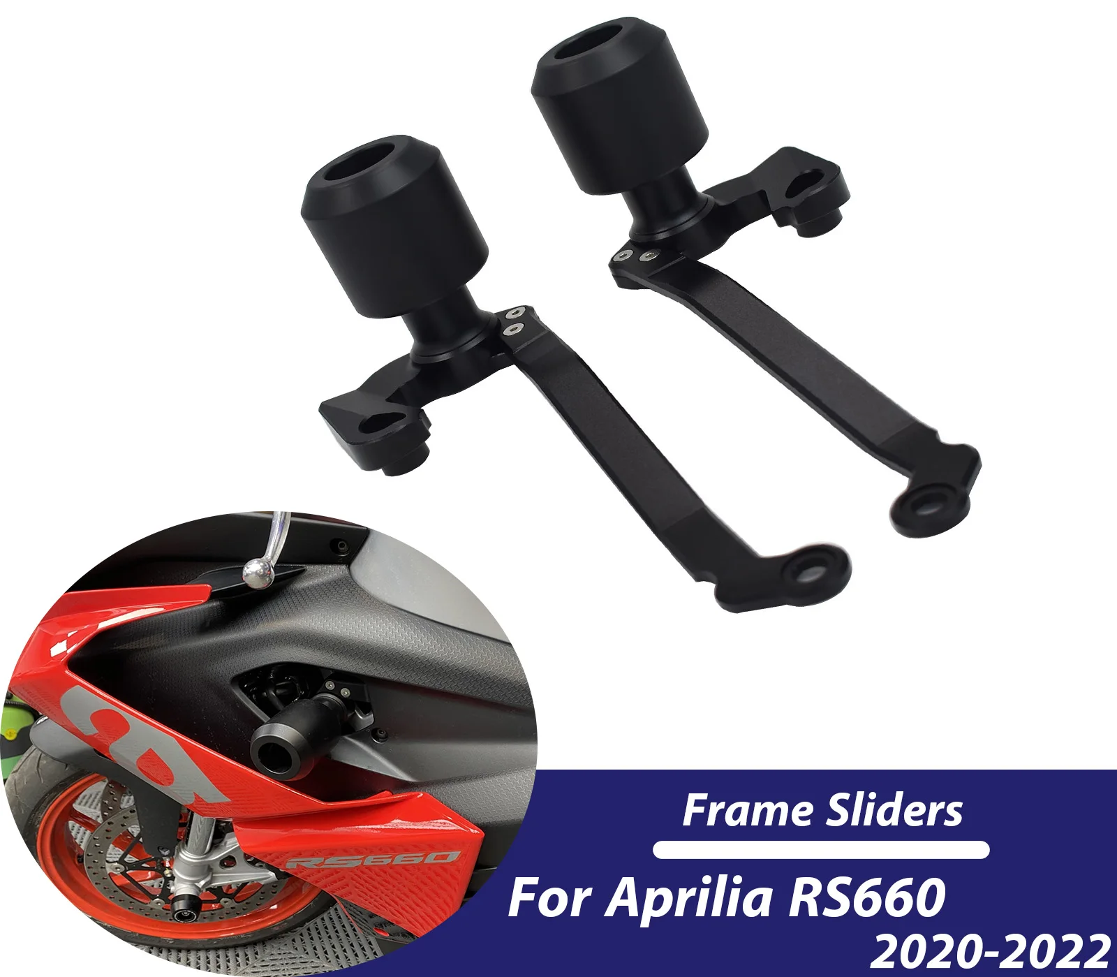 

Motorcycle Frame Sliders Protector Guard Fairing Crash Pad For APRILIA RS660 RS 660 2021-2023 Falling Protection Frame Slider ﻿