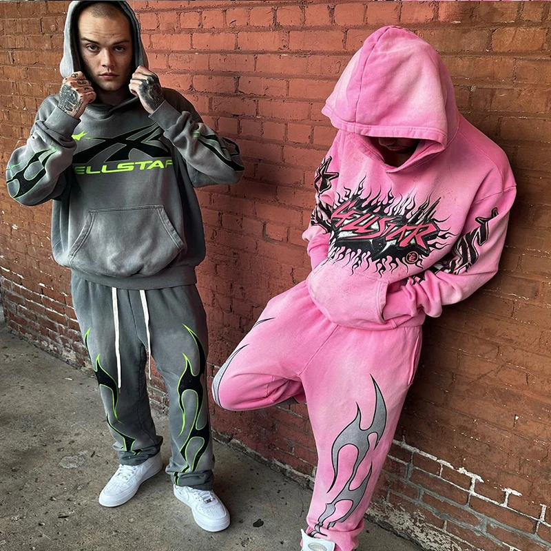 

sweatpants New pants casual straight leg pants 90s creative print loose fashionable street sports pants