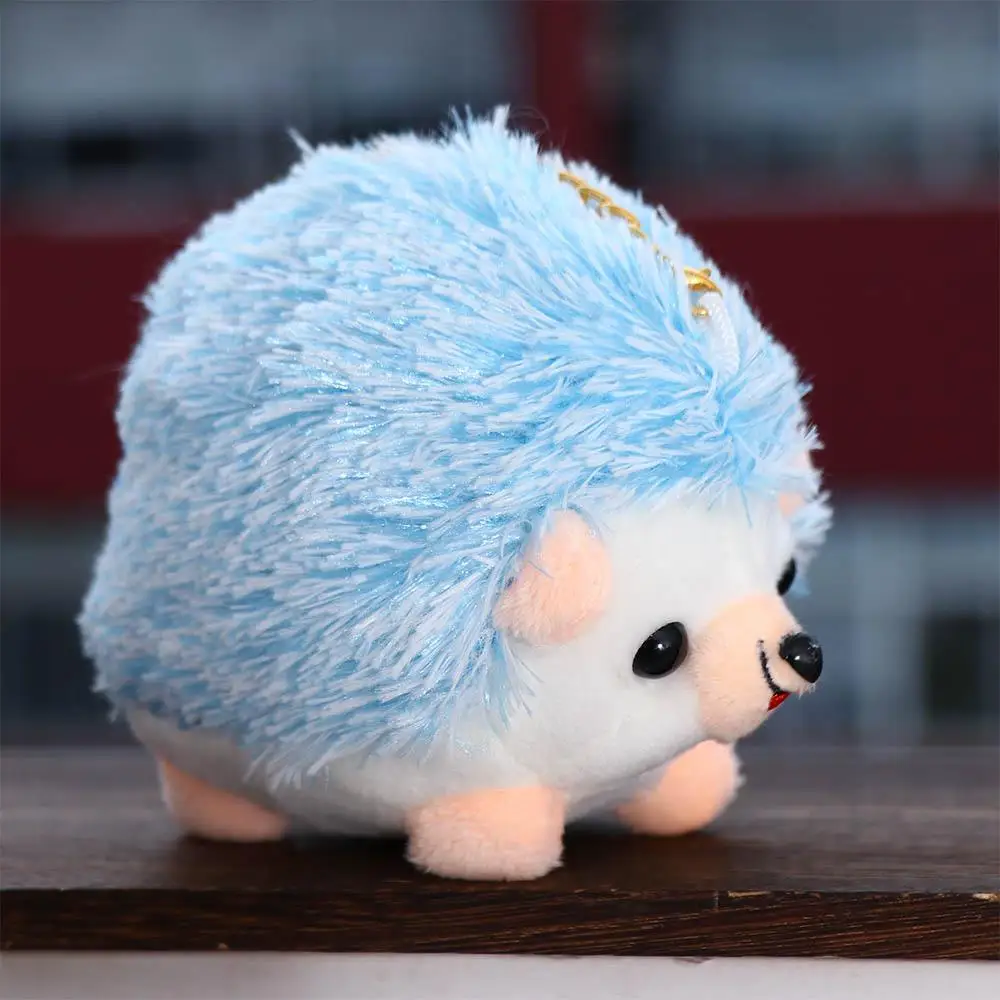 Cartoon Birthday Gifts Animal Hedgehog Key Chain Ornament Stuffed Toys Plush Dolls Animal Plush Toy Plush Keychain