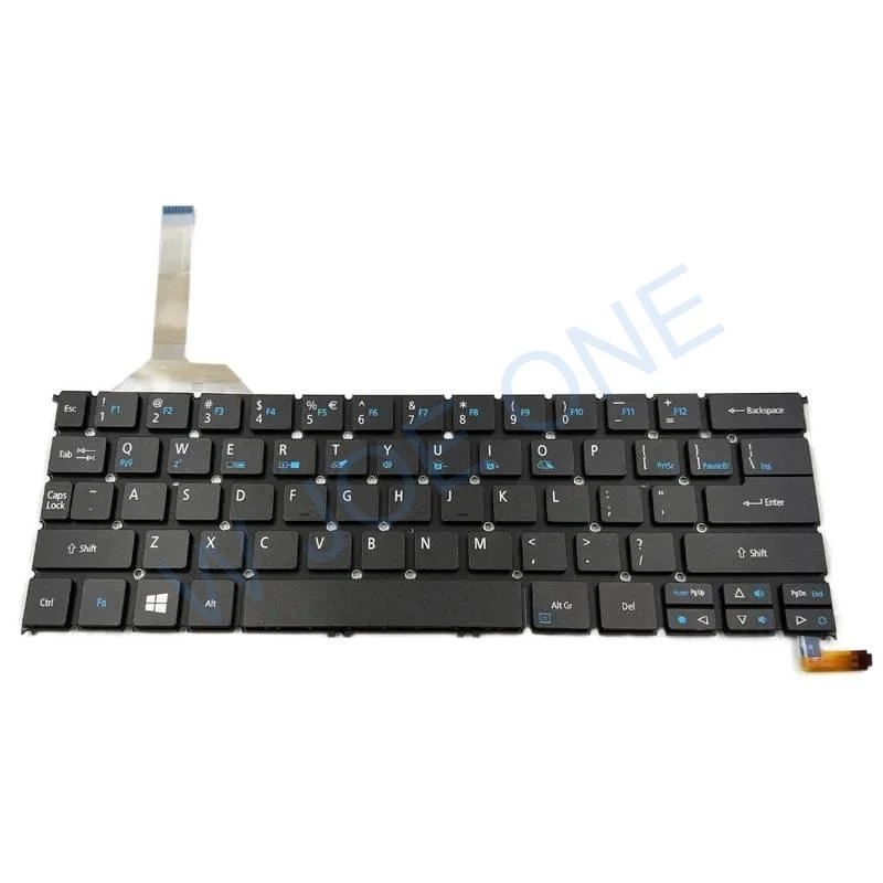 Teclado estadounidense para ordenador portátil Acer Aspire R13 R7-371 R7-371T R7-372 Series con retroiluminación AEZS8R00020 NK.I1213.024
