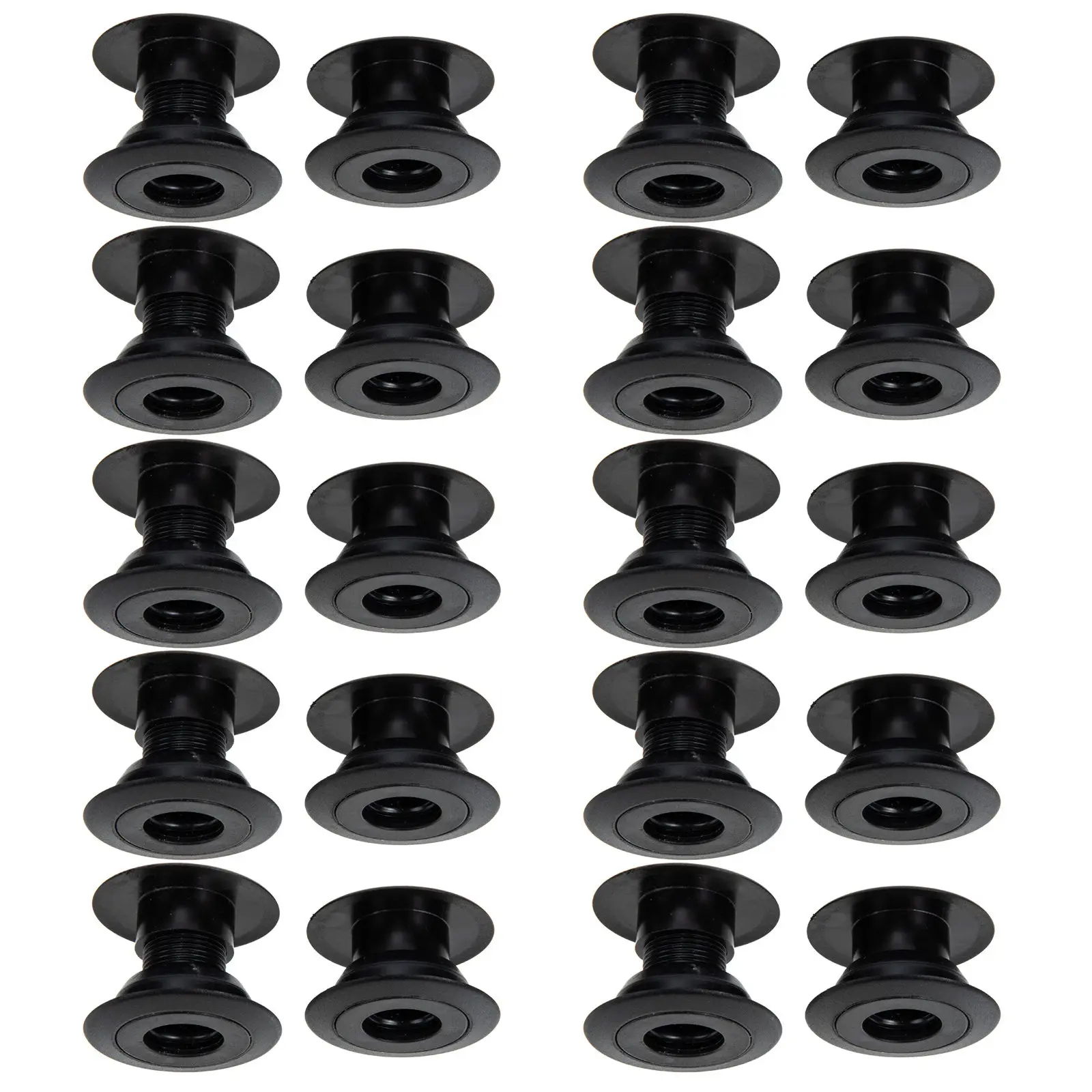 

10Pairs Premium Plastic Table Football Bushings Foosball Shaft Bearings Compact Light Weight Easy Replacement Universal Rod