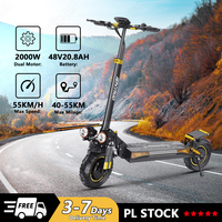 Electric Skateboard 2000W Dual Motor 48V20.8AH Battery Mountains Electric Scooters Adults 10-inch Tires Offroad Scooter Electric