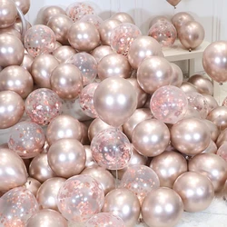 20 stuks champagne rose goud confetti latex ballonnen feestachtergrond volwassen kinderen verjaardag bruiloft vrijgezellenfeest verjaardag decoratie