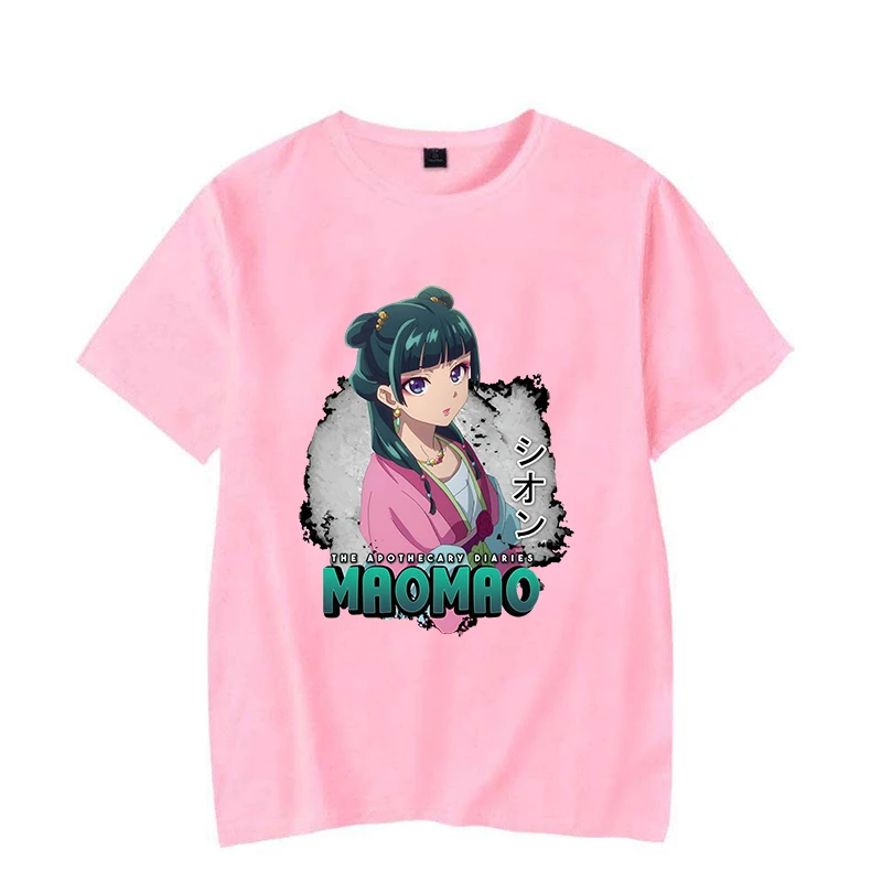 New Hot Anime The Apothecary Diaries Maomao Print Short Sleeve Casual T-shirt Summer Women Men Fashion Harajuku Short Sleeve