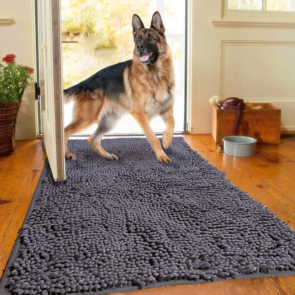 

Dog Door Mat Mud Mat For Muddy Paws Absorbs Moisture And Dirt Absorbent Non-Slip Washable Quick Dry Indoor Pet Mats Rug Carpet