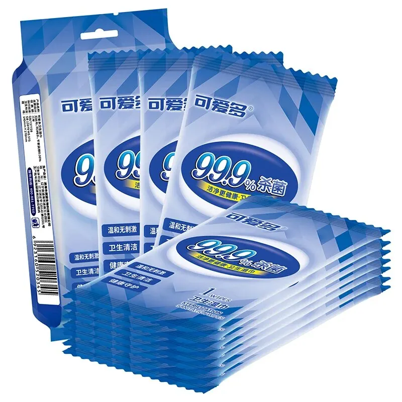 100pcs Antibacterial Wipes,individually Packed (10pcs/pack,10 Packs)