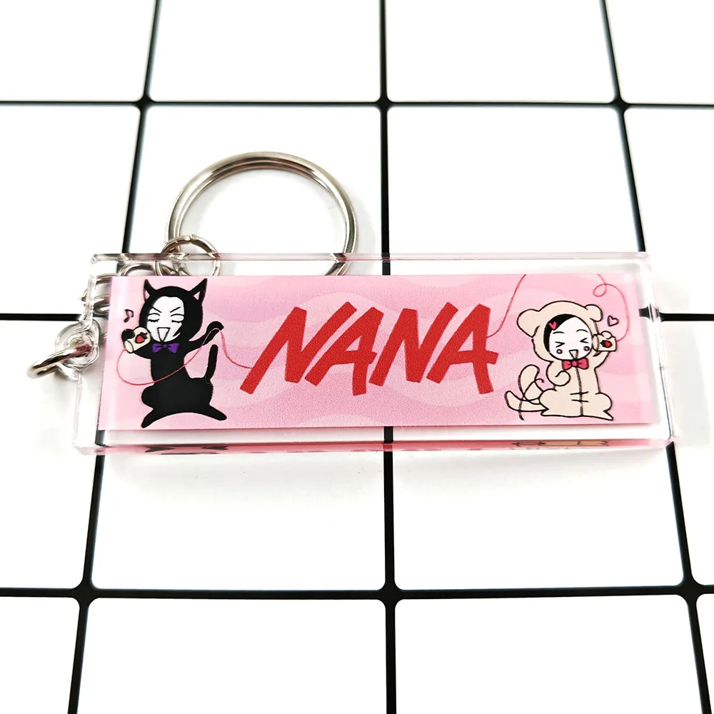 LLavero de Manga NANA clásico japonés, llavero acrílico con forma de dibujos animados, llavero periférico de animé, colgante, accesorios para bolsa para seguidores