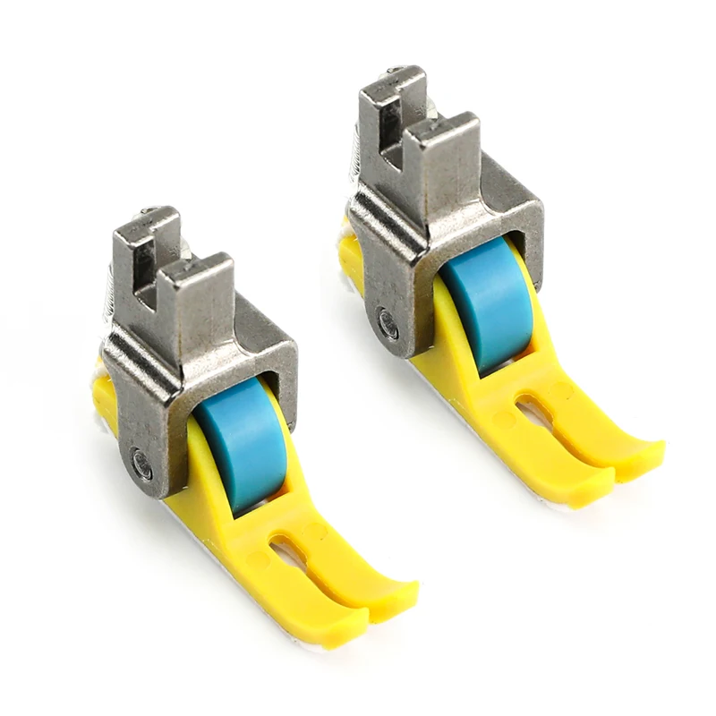 2PCS P351 Roller PTFE Bottom Presser Foot Fits 1-Needle Lockstitch Sewing Machine JUKI 8500, 8700, BROTHER S7200 JAC A5,A6