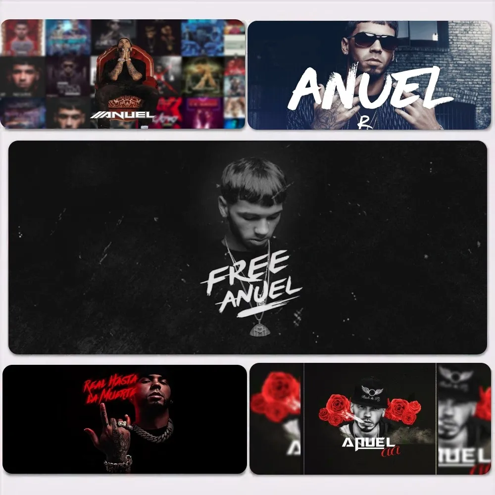 Rapper Anuel AA Real Hasta La Muerte Mousepad Large Gaming Compute Gamer PC Keyboard Mouse Mat