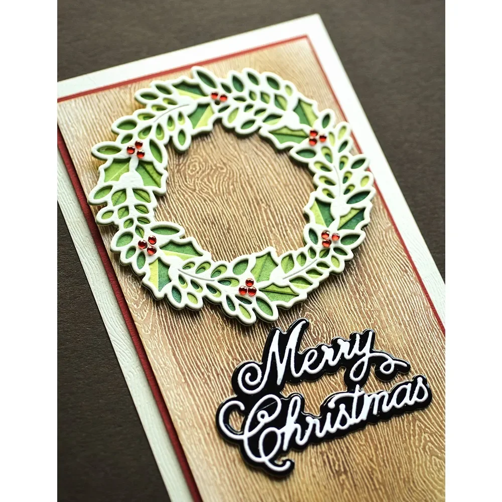 2025 DIY Birch Press Design Layer Cutting Dies Snowflake Santa Claus Scrapbooking For Paper Hot Foil Embossing Frame Card Craft