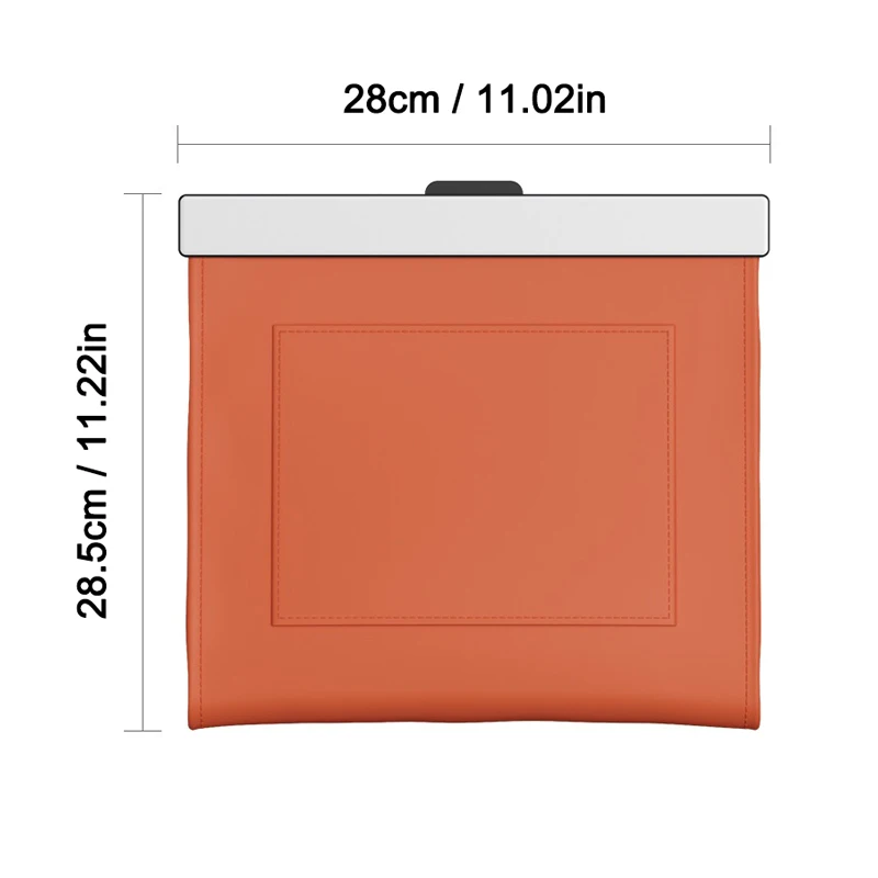 for Vehicle Magnetic Car Garbage Bag Waterproof PU Leather Auto Back Seat Hanging Trash Bin Interior Accessories