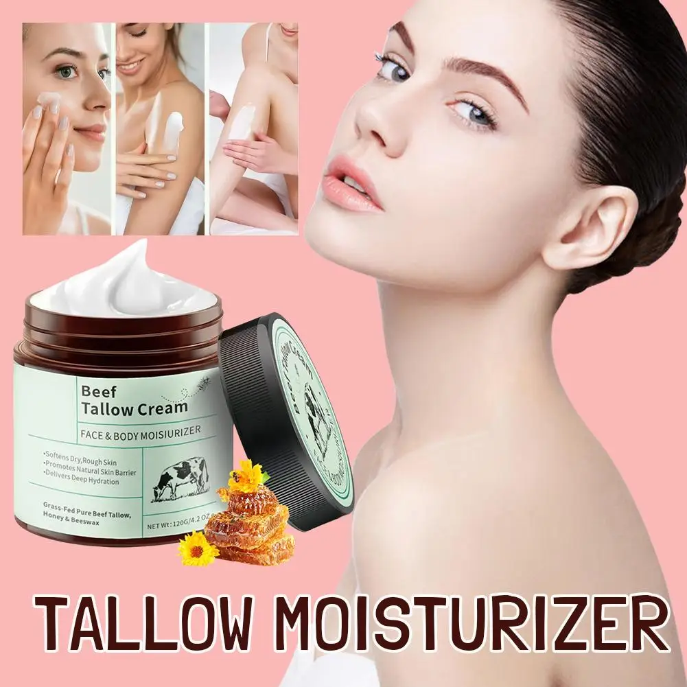 

Beef Tallow Honey Moisturizer Cream Redness Repair Hydrating Rejuvenation Pore Women Shrinking Brightening Cosmetics Nouris T9Z7
